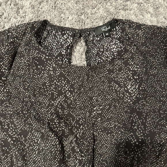 Rails snakeskin print dress with elastic waist - Picture 3 of 4